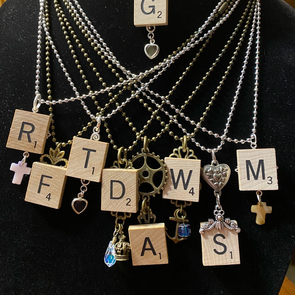 Scrabble Letter Necklace